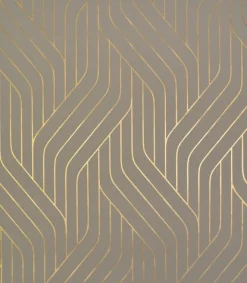 York/AV NW3518 Ebb And Flow Khaki/Gold Wallpaper Discount