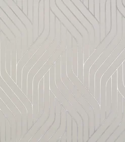 York/AV NW3516 Ebb And Flow White/Silver Wallpaper Discount