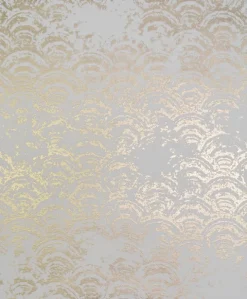 York/AV NW3598 Eclipse White/Gold Wallpaper> Contemporary & Modern