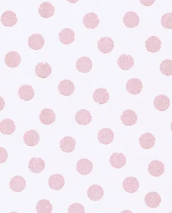 Brewster Odette Pink Stamped Dots Wallpaper Sale