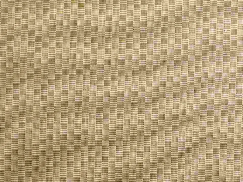 Laura Kiran Ottoman Check Hay Fabric New