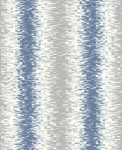 Brewster/ASP Quake Blue Abstract Stripe Wallpaper Sale