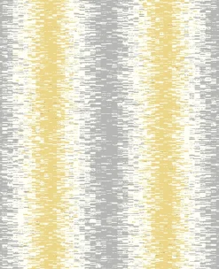 Brewster/ASP Quake Yellow Abstract Stripe Wallpaper> Damask, Trellis & Geometrics