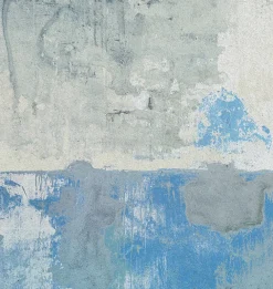 Brewster Resource Blue Grey Weathered Wall Mural