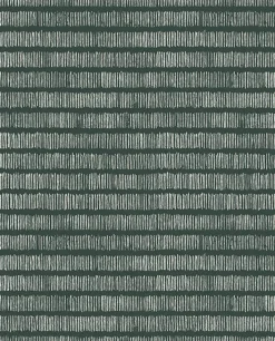 Brewster Resource Solemn Lines Dark Green Wall Mural