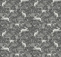 York RI5105 Black/White Fable Wallpaper> Animals & Insects