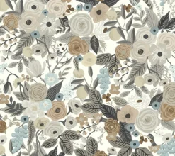York RI5121 Brown/Beige Garden Party Wallpaper Clearance