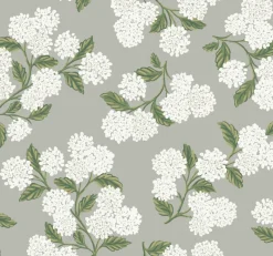 York RI5144 Gray Hydrangea Wallpaper Best
