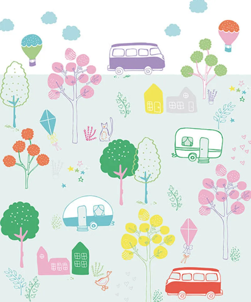 Brewster Road Trip Wall Mural Hot