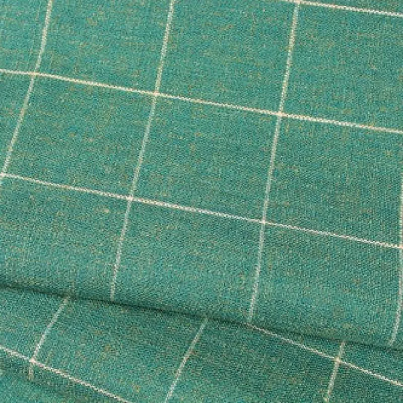 Culp Savane Aquamarine Fabric> Plaids & Checks