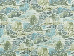 Covington Sevenoaks 528 Sky Blue Fabric> Florals
