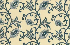 Laura Kiran Shalimar Print Blues Fabric Online