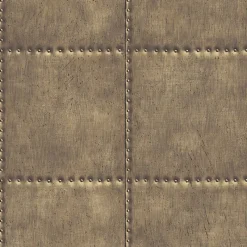 Brewster/ASP Sheet Metal Brass Rivets Wallpaper Sale