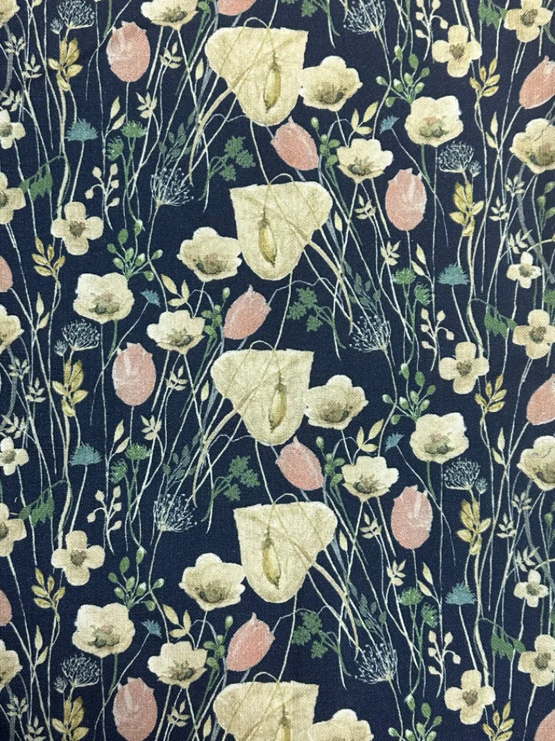 Hamilton Sloane Navy Fabric> Florals
