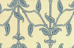 Laura Kiran Srinagar Print Soft Blue Fabric> Florals