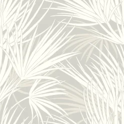 York SS2541 Gray Palmetto Wallpaper