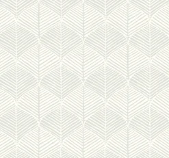 York SS2565 White Gray Palm Thatch Wallpaper Discount