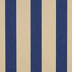 Vision Subr 46" 4921 Mediterranean/Canvas Block Stripe Fabric> Stripes & Chevrons
