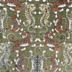 Regal Tabby Sage Fabric> Southwest & Ethnic