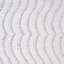 Europatex Tariffa Pure White Fabric> Stripes & Chevrons