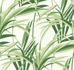 York TC2601 Green White Tropical Paradise Wallpaper Clearance