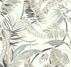 York TC2622 White Tropical Toss Wallpaper Hot