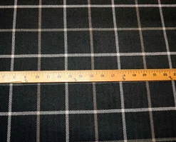 Stock/Bella Home Thornhill Charcoal Grey Window Pane Herringbone Upholstery Fabric> Stripes & Chevrons