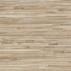 Brewster Ting Taupe Grasscloth Wallpaper> Damask, Trellis & Geometrics