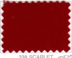 JB Martin Velvet Upholstery Fabric Como 338 Scarlet Clearance