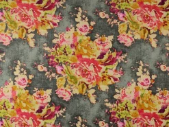 Covington Venus Charcoal Fabric (V5-VEN-CHA)> Florals